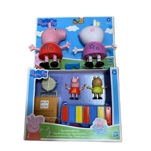 Peppa Pig Toy Bundle Making Music Fun Large Action Figures NEW Xylophone Piano